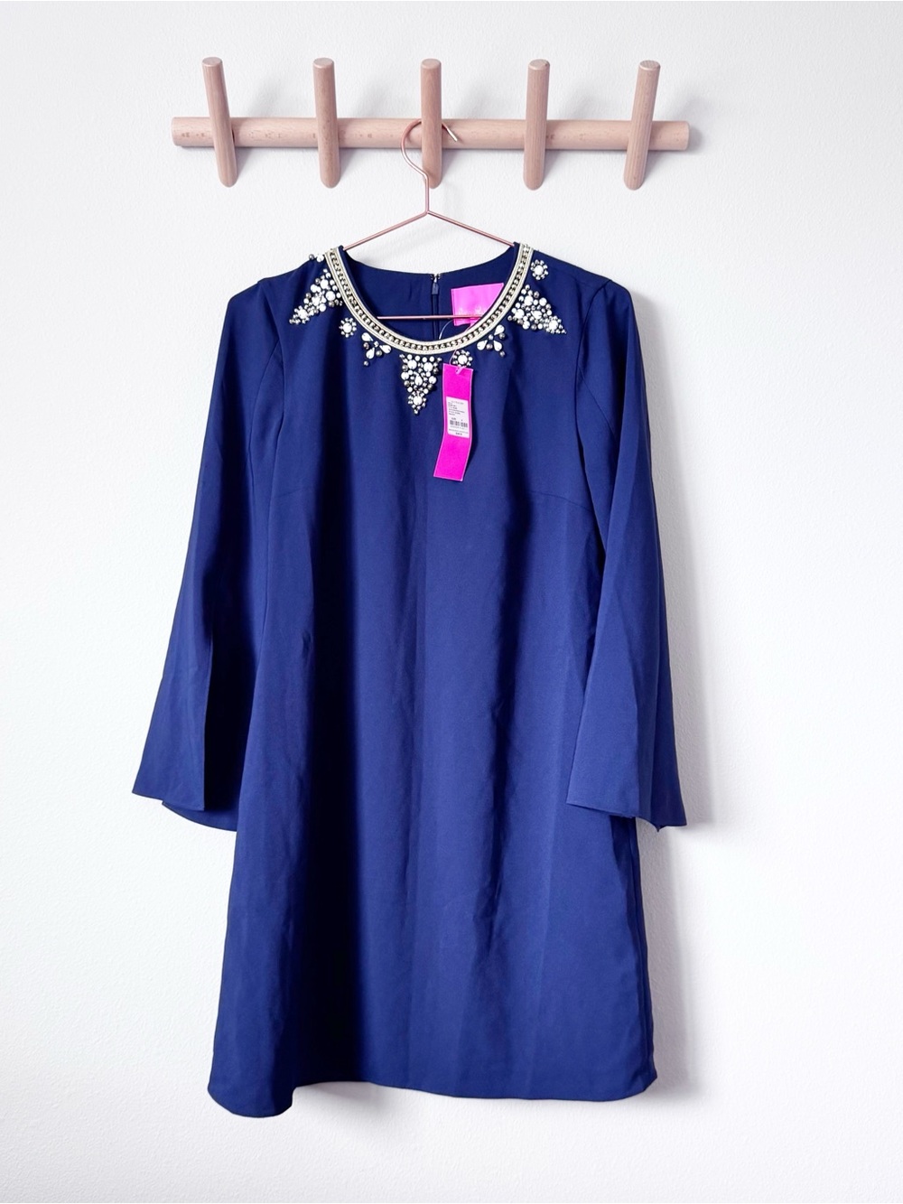 Lilly Pulitzer Anastasia Stretch Dress True Navy Size 6 NWT - Picture 4 of 15